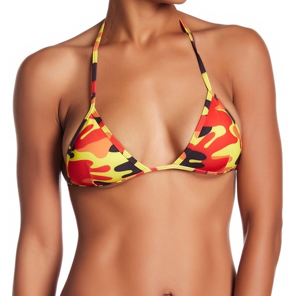 Kendall+Kylie Camo triangle top & side tie bottom - Picture 6 of 8